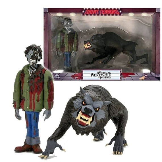 NECA Toony Terrors American Werewolf in London Jack and Kessler Wolf Figure 2 Pack - SPECIAL OFFER