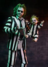NECA Beetlejuice Ultimate Black / White Stripe Suit Beetlejuice Action Figure