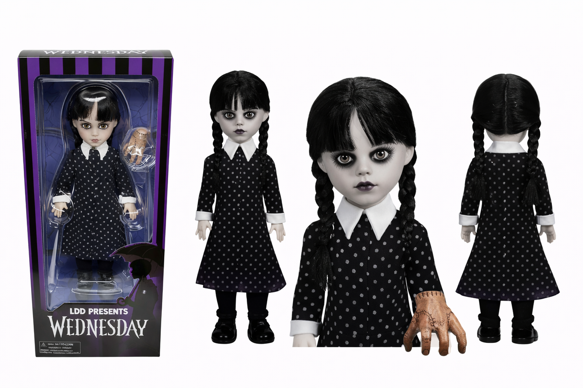 Mezco Living Dead Dolls Presents Wednesday 10” Figure – Netflix Series Collectible