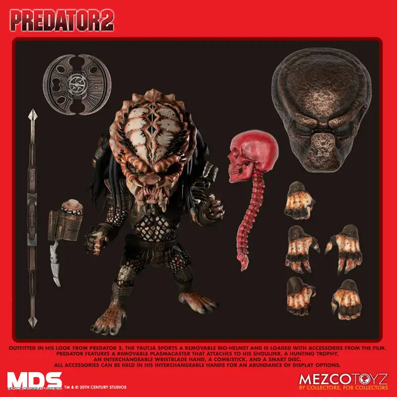 NECA PREDATOR 2 CITY HUNTER DELUXE 6 INCH MEZCO DESIGNER SERIES (MDS) FIGURE